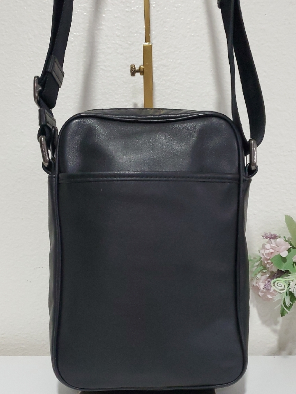 Rare Coach Ranger Shoulder/Crossbody Black Leather Unisex Bag - Picture 5 of 15